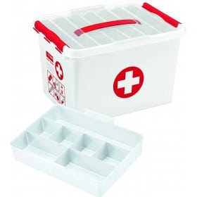 Petite boîte de rangement Premiers Secours 6 litres
