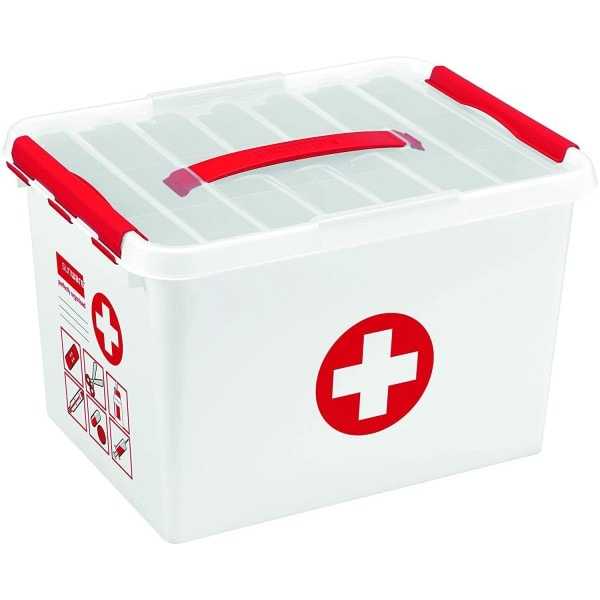 Petite boîte de rangement Premiers Secours 6 litres