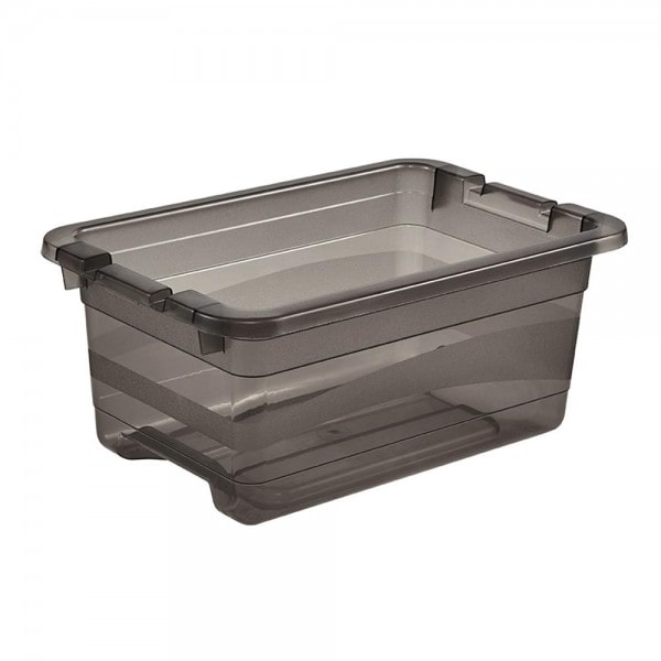 Petite Boîte de rangement transparente 4 litres avec clips de fermeture