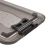 Petite Boîte de rangement transparente 4 litres avec clips de fermeture