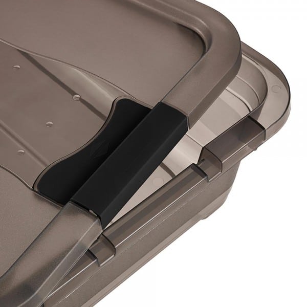 Boîte de rangement plate transparente 28 litres