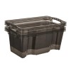Petite Caisse de rangement transparente empilable 6,5 litres