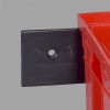 Lot de 5 bacs à bec rouge avec rail ProfiPlus C 2/6 Allit