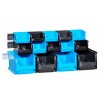 Lot de 14 Caisses à bec bleu/noir avec rail ProfiPlus Allit