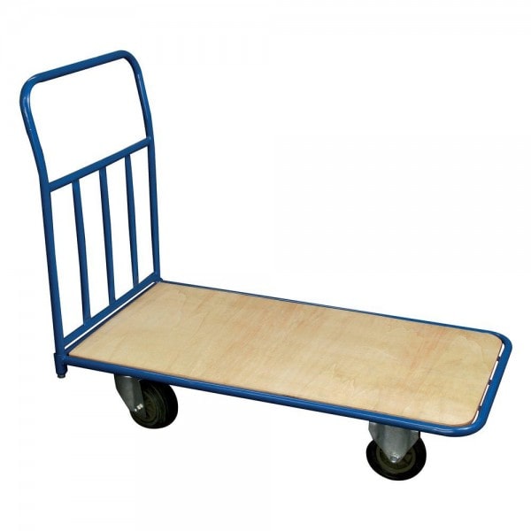 Chariot de transport avec plateau en bois capacité 400 kg