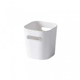 Petit Bac de Rangement Blanc pour Salle de bain 0,62 l