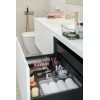 Petit Bac de Rangement Blanc pour Salle de bain 0,62 l