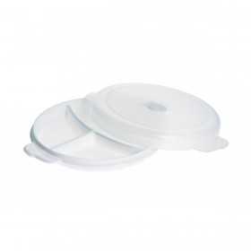 plast team Assiette pour micro-ondes Micro, 3 compartiments