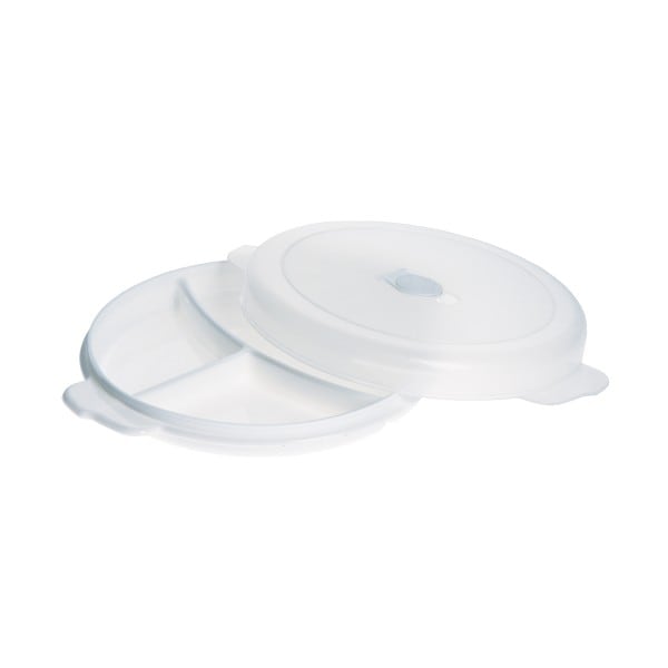 plast team Assiette pour micro-ondes Micro, 3 compartiments