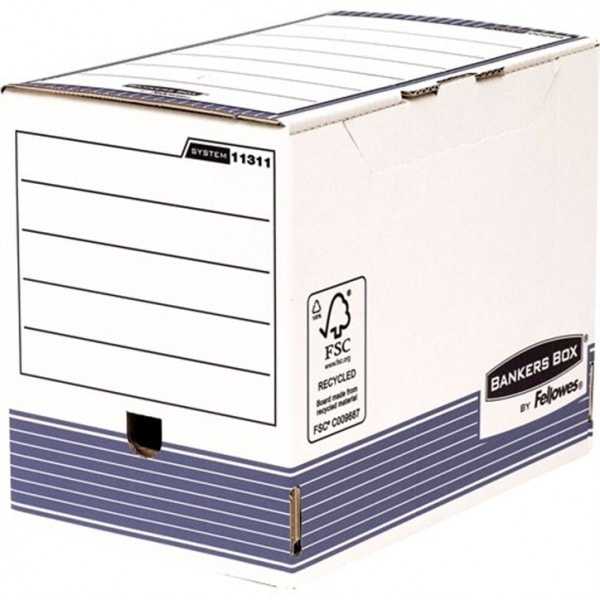 10 Boîtes d'archives en carton A4/A4+ pour charge lourde Largeur 20 cm