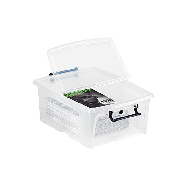 Boîte de rangement 20 litres avec ouverture sur le côté
