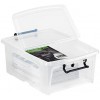 Boîte de rangement 20 litres avec ouverture sur le côté