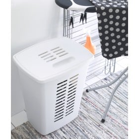 Panière à linge grand volume 60 litres avec poignées