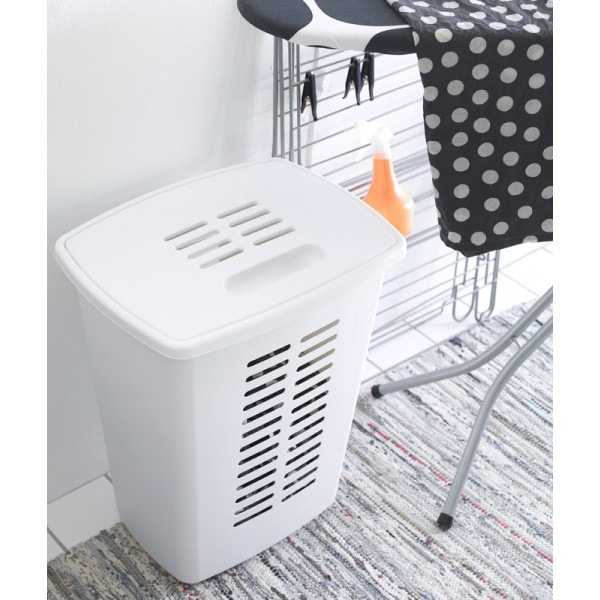 Panière à linge grand volume 60 litres avec poignées