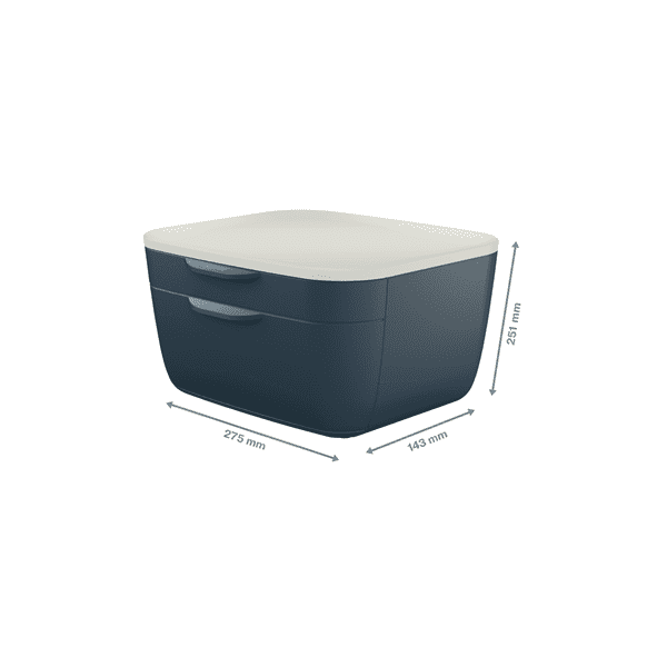 Bloc de rangement Design et coloré 2 tiroirs Cosy