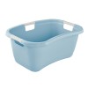 Bassine à linge Janne 50L Keeeper – grande bassine plastique design bleue, avec poignées ergonomiques