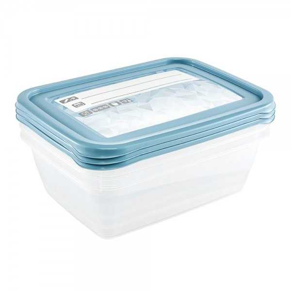 Lot de 3 Boîtes de congélation avec étiquette