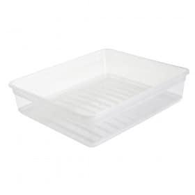 Boîte transparente plate 9 litres anti poussière