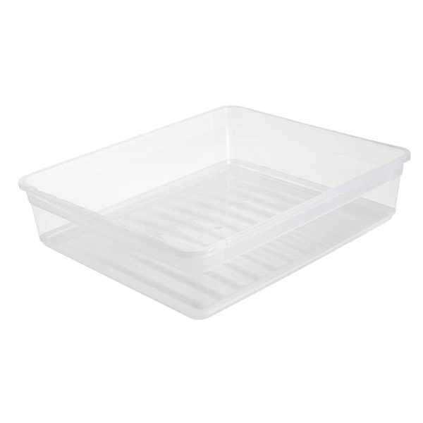 Boîte transparente plate 9 litres anti poussière