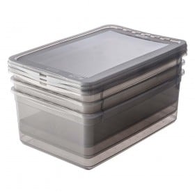 Lot de 3 boîtes de rangement Chaussures 11 litres