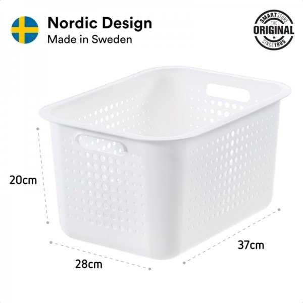 Corbeille de rangement 13 litres en Plastique Recyclé
