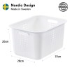 Corbeille de rangement 13 litres en Plastique Recyclé