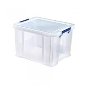 Lot de 3 Caisses de rangement Transparentes Professionnelles 36 litres FELLOWES