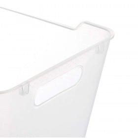 Panier de rangement élégant transparent 12 litres