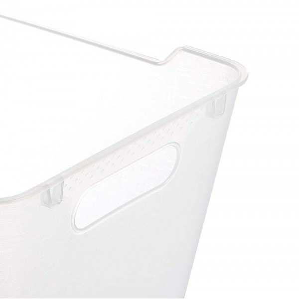 Panier de rangement élégant transparent 12 litres