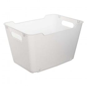 Panier de rangement élégant transparent 12 litres