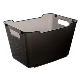 Panier de rangement élégant transparent 12 litres