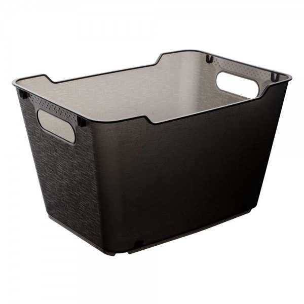Panier de rangement élégant transparent 12 litres