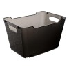 Panier de rangement élégant transparent 12 litres