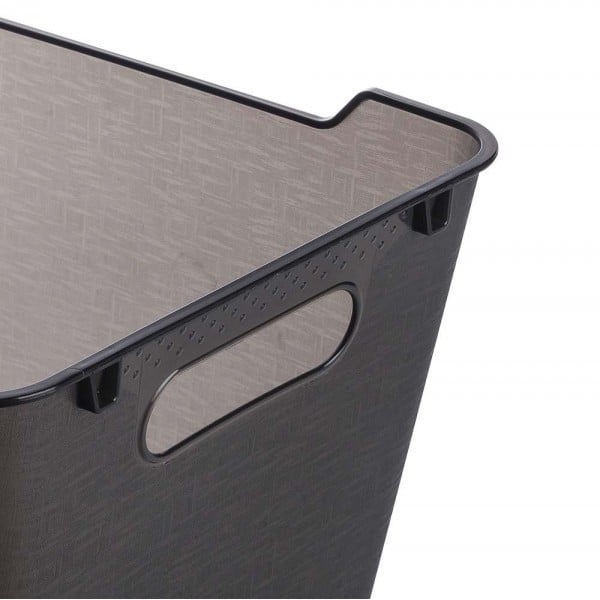 Panier de rangement élégant transparent 12 litres