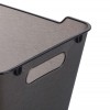 Panier de rangement élégant transparent 12 litres