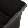 Bac de rangement noir en plastique recyclé 30 litres