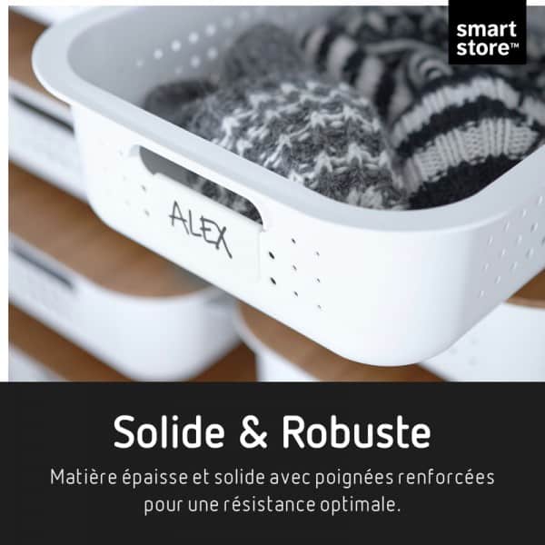 Petite Corbeille de rangement en Plastique Recyclé 1 litre
