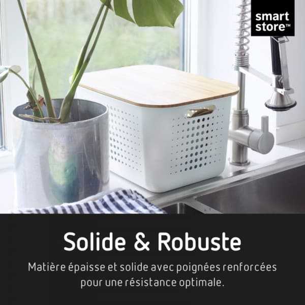 Corbeille de rangement 13 litres en Plastique Recyclé