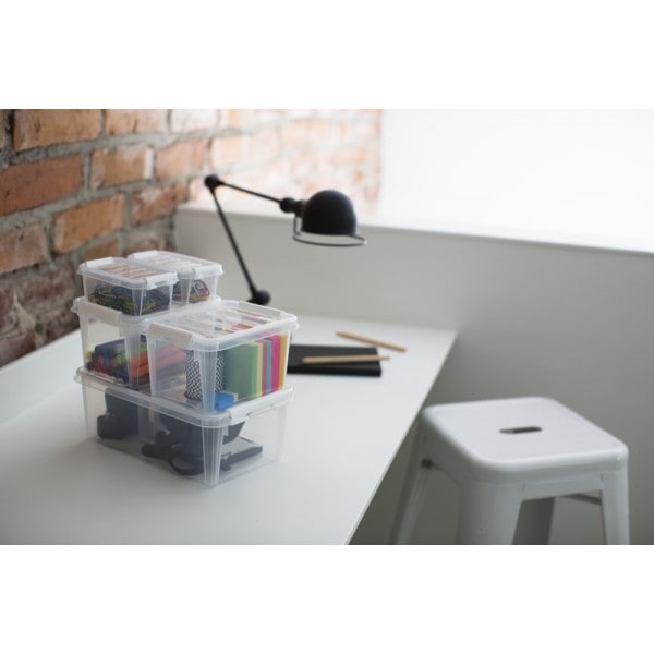 Boîte de rangement en Plastique avec couvercle 3,6 litres