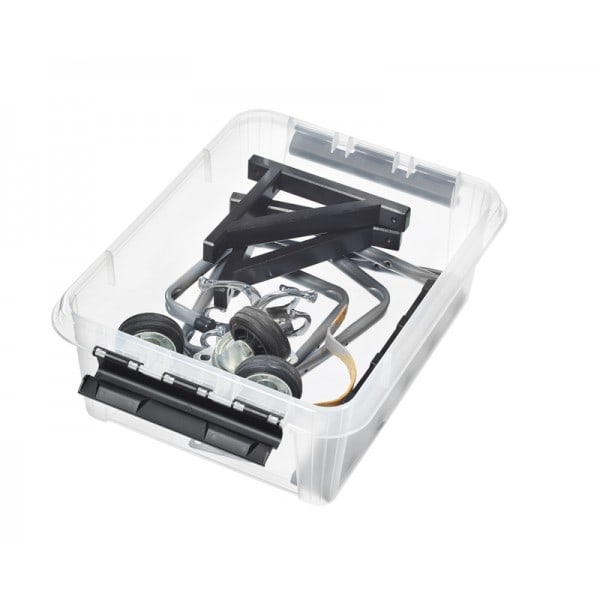 Boîte en plastique plate avec couvercle 8 litres