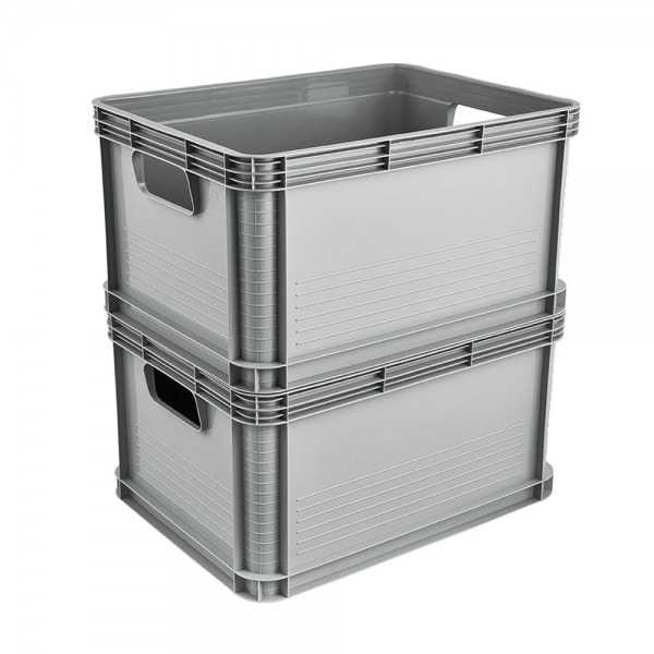 Caisse de rangement solide empilable 20 litres