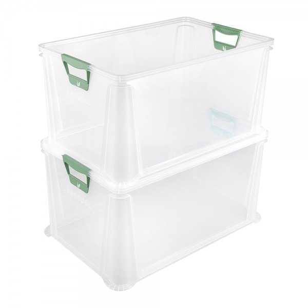 Caisse Translucide Empilable 64 litres