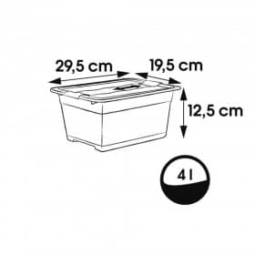 Petite Boîte transparente clipsable 4 litres