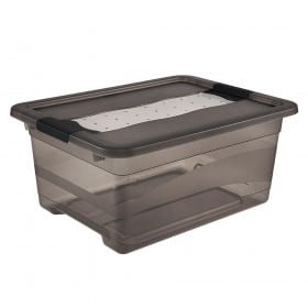 Boîte de rangement jouet 12 l transparente cornelia Keeeper