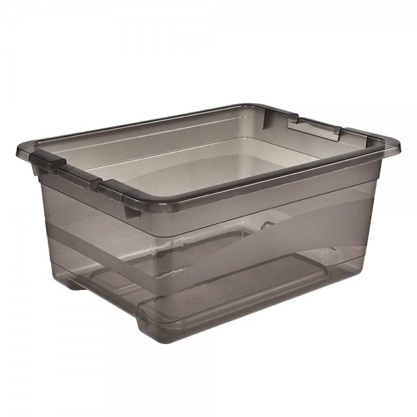 Boîte de rangement jouet 12 l transparente cornelia Keeeper