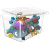 Boîte de rangement transparente avec couvercle 11 litres Basic