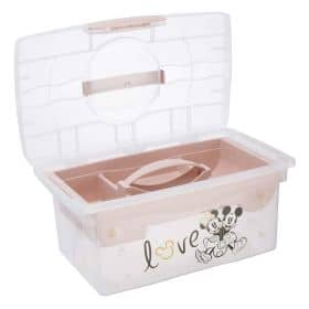 Boite à jouets avec poignée et organiseur Minnie Love
