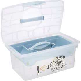 Boite à jouets avec poignée et organiseur Mickey Love