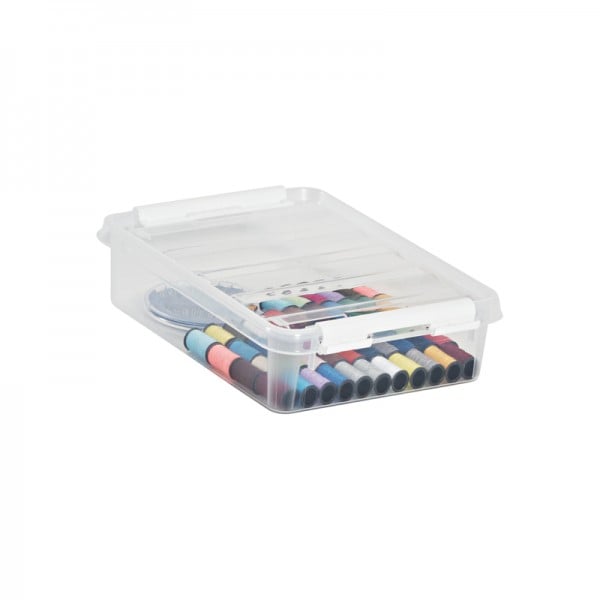 Petite Boîte en plastique plate 1 litre empilable