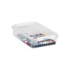 Petite Boîte en plastique plate 1 litre empilable